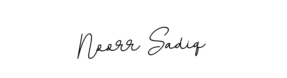 You should practise on your own different ways (BallpointsItalic-DORy9) to write your name (Noorr Sadiq) in signature. don't let someone else do it for you. Noorr Sadiq signature style 11 images and pictures png