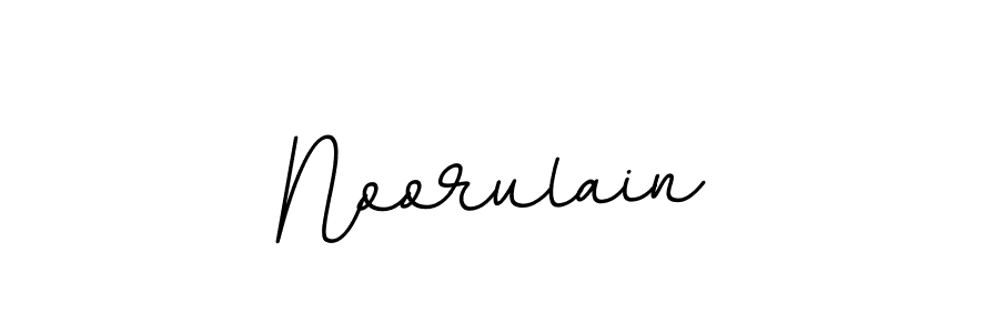 Use a signature maker to create a handwritten signature online. With this signature software, you can design (BallpointsItalic-DORy9) your own signature for name Noorulain. Noorulain signature style 11 images and pictures png