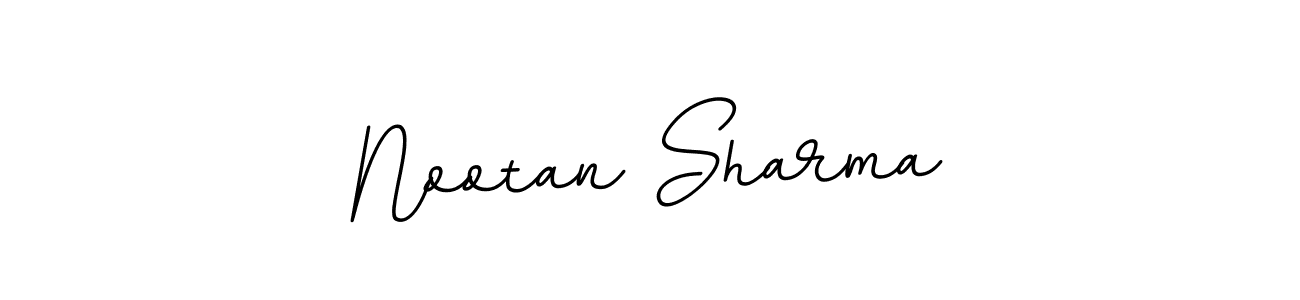 Make a beautiful signature design for name Nootan Sharma. With this signature (BallpointsItalic-DORy9) style, you can create a handwritten signature for free. Nootan Sharma signature style 11 images and pictures png