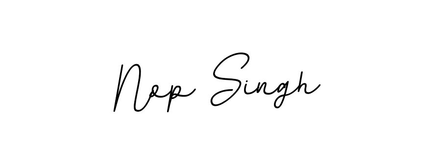 The best way (BallpointsItalic-DORy9) to make a short signature is to pick only two or three words in your name. The name Nop Singh include a total of six letters. For converting this name. Nop Singh signature style 11 images and pictures png