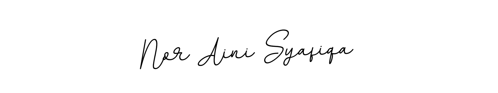 Use a signature maker to create a handwritten signature online. With this signature software, you can design (BallpointsItalic-DORy9) your own signature for name Nor Aini Syafiqa. Nor Aini Syafiqa signature style 11 images and pictures png