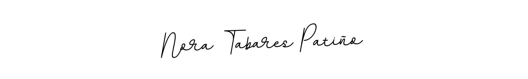 You should practise on your own different ways (BallpointsItalic-DORy9) to write your name (Nora Tabares Patiño) in signature. don't let someone else do it for you. Nora Tabares Patiño signature style 11 images and pictures png