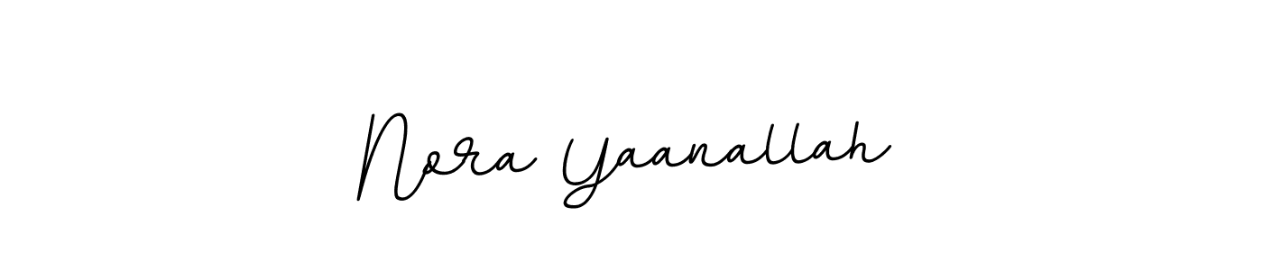 The best way (BallpointsItalic-DORy9) to make a short signature is to pick only two or three words in your name. The name Nora Yaanallah include a total of six letters. For converting this name. Nora Yaanallah signature style 11 images and pictures png
