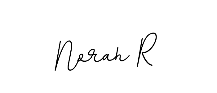 Create a beautiful signature design for name Norah R. With this signature (BallpointsItalic-DORy9) fonts, you can make a handwritten signature for free. Norah R signature style 11 images and pictures png
