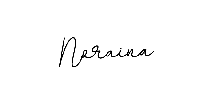 Use a signature maker to create a handwritten signature online. With this signature software, you can design (BallpointsItalic-DORy9) your own signature for name Noraina. Noraina signature style 11 images and pictures png