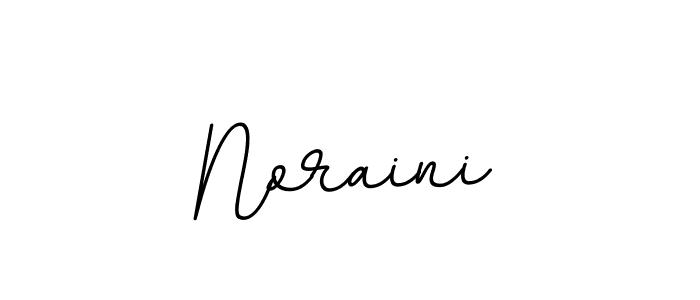 Use a signature maker to create a handwritten signature online. With this signature software, you can design (BallpointsItalic-DORy9) your own signature for name Noraini. Noraini signature style 11 images and pictures png