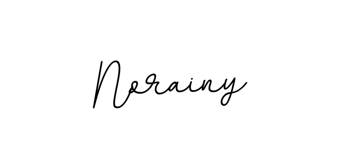 The best way (BallpointsItalic-DORy9) to make a short signature is to pick only two or three words in your name. The name Norainy include a total of six letters. For converting this name. Norainy signature style 11 images and pictures png