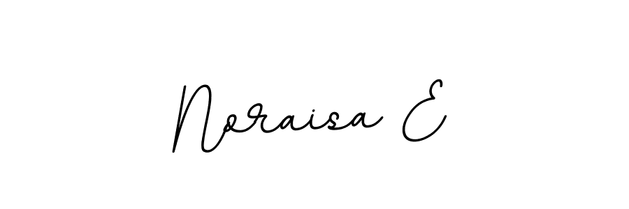 Make a beautiful signature design for name Noraisa E. With this signature (BallpointsItalic-DORy9) style, you can create a handwritten signature for free. Noraisa E signature style 11 images and pictures png