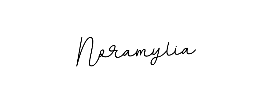 You should practise on your own different ways (BallpointsItalic-DORy9) to write your name (Noramylia) in signature. don't let someone else do it for you. Noramylia signature style 11 images and pictures png