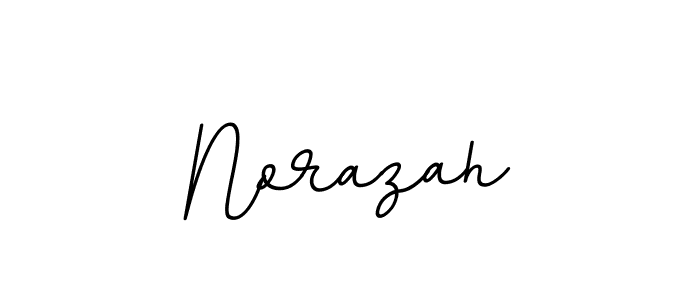 Design your own signature with our free online signature maker. With this signature software, you can create a handwritten (BallpointsItalic-DORy9) signature for name Norazah. Norazah signature style 11 images and pictures png