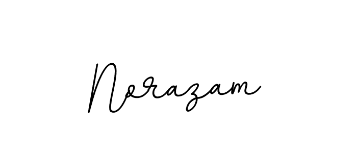 Create a beautiful signature design for name Norazam. With this signature (BallpointsItalic-DORy9) fonts, you can make a handwritten signature for free. Norazam signature style 11 images and pictures png