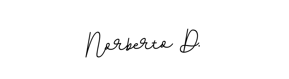 Create a beautiful signature design for name Norberto D.. With this signature (BallpointsItalic-DORy9) fonts, you can make a handwritten signature for free. Norberto D. signature style 11 images and pictures png