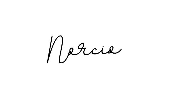 Use a signature maker to create a handwritten signature online. With this signature software, you can design (BallpointsItalic-DORy9) your own signature for name Norcio. Norcio signature style 11 images and pictures png
