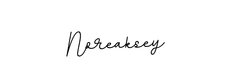 Use a signature maker to create a handwritten signature online. With this signature software, you can design (BallpointsItalic-DORy9) your own signature for name Noreaksey. Noreaksey signature style 11 images and pictures png