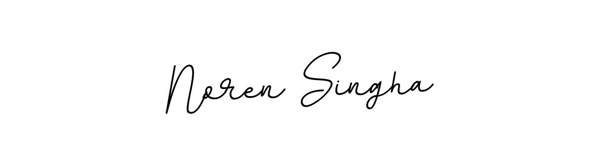 Design your own signature with our free online signature maker. With this signature software, you can create a handwritten (BallpointsItalic-DORy9) signature for name Noren Singha. Noren Singha signature style 11 images and pictures png