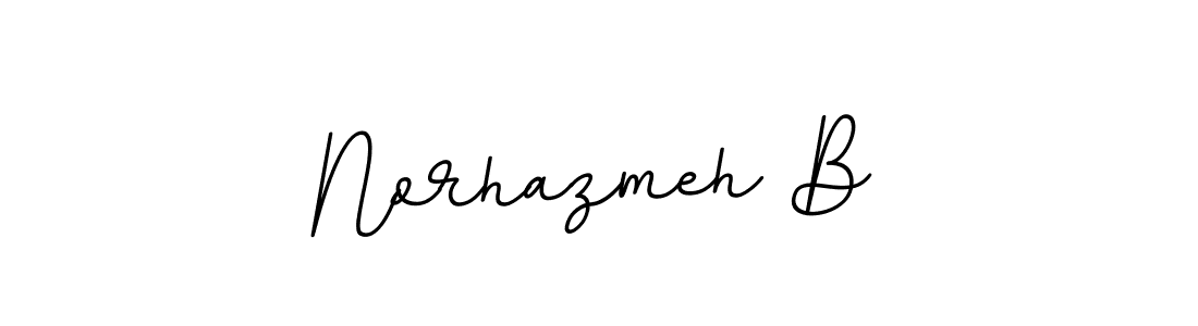 Design your own signature with our free online signature maker. With this signature software, you can create a handwritten (BallpointsItalic-DORy9) signature for name Norhazmeh B. Norhazmeh B signature style 11 images and pictures png