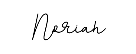 Generate high-definition signature styles for Noriah. The BallpointsItalic-DORy9 typeface ensures crisp legibility and sophisticated design. Noriah signature style 11 images and pictures png
