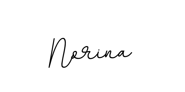 Design your own signature with our free online signature maker. With this signature software, you can create a handwritten (BallpointsItalic-DORy9) signature for name Norina. Norina signature style 11 images and pictures png