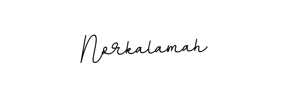 Use a signature maker to create a handwritten signature online. With this signature software, you can design (BallpointsItalic-DORy9) your own signature for name Norkalamah. Norkalamah signature style 11 images and pictures png