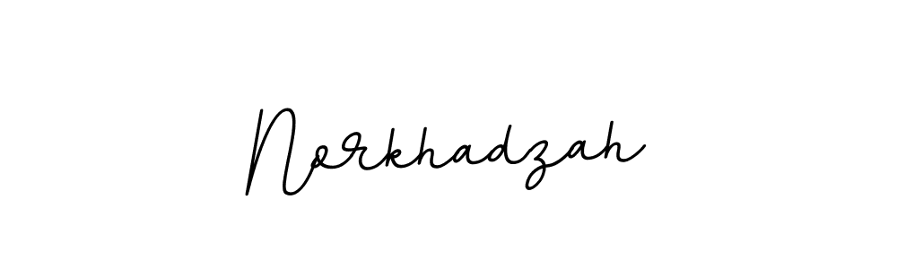 Make a beautiful signature design for name Norkhadzah. With this signature (BallpointsItalic-DORy9) style, you can create a handwritten signature for free. Norkhadzah signature style 11 images and pictures png