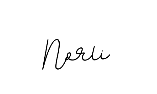 How to make Norli name signature. Use BallpointsItalic-DORy9 style for creating short signs online. This is the latest handwritten sign. Norli signature style 11 images and pictures png