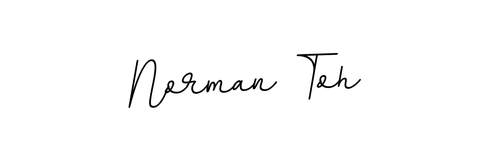 How to make Norman Toh name signature. Use BallpointsItalic-DORy9 style for creating short signs online. This is the latest handwritten sign. Norman Toh signature style 11 images and pictures png