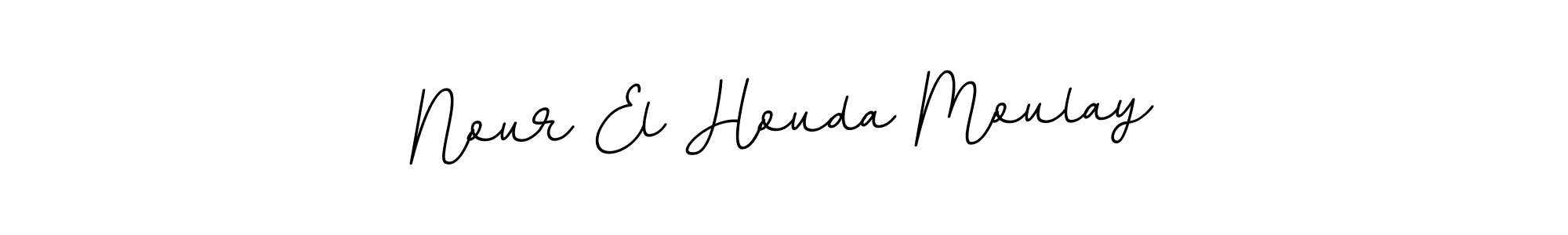 BallpointsItalic-DORy9 is a professional signature style that is perfect for those who want to add a touch of class to their signature. It is also a great choice for those who want to make their signature more unique. Get Nour El Houda Moulay name to fancy signature for free. Nour El Houda Moulay signature style 11 images and pictures png