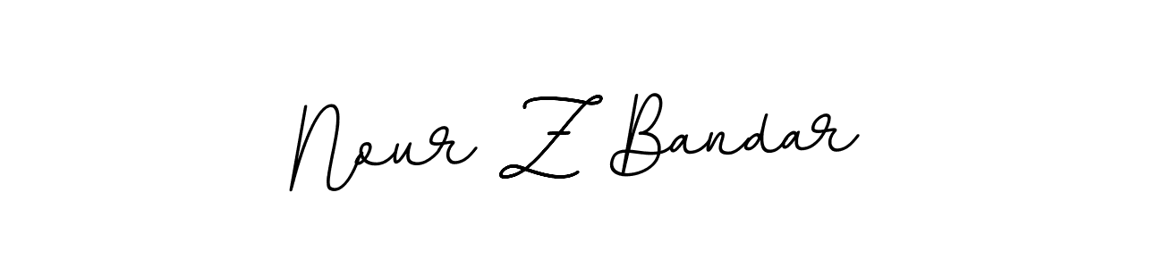 BallpointsItalic-DORy9 is a professional signature style that is perfect for those who want to add a touch of class to their signature. It is also a great choice for those who want to make their signature more unique. Get Nour Z Bandar name to fancy signature for free. Nour Z Bandar signature style 11 images and pictures png