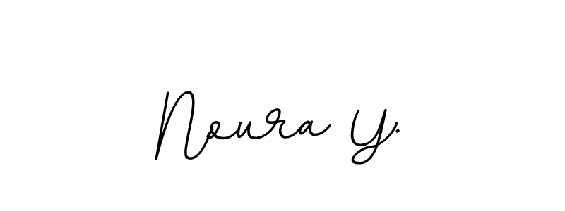 Design your own signature with our free online signature maker. With this signature software, you can create a handwritten (BallpointsItalic-DORy9) signature for name Noura Y.. Noura Y. signature style 11 images and pictures png