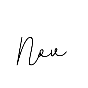 How to make Nov name signature. Use BallpointsItalic-DORy9 style for creating short signs online. This is the latest handwritten sign. Nov signature style 11 images and pictures png