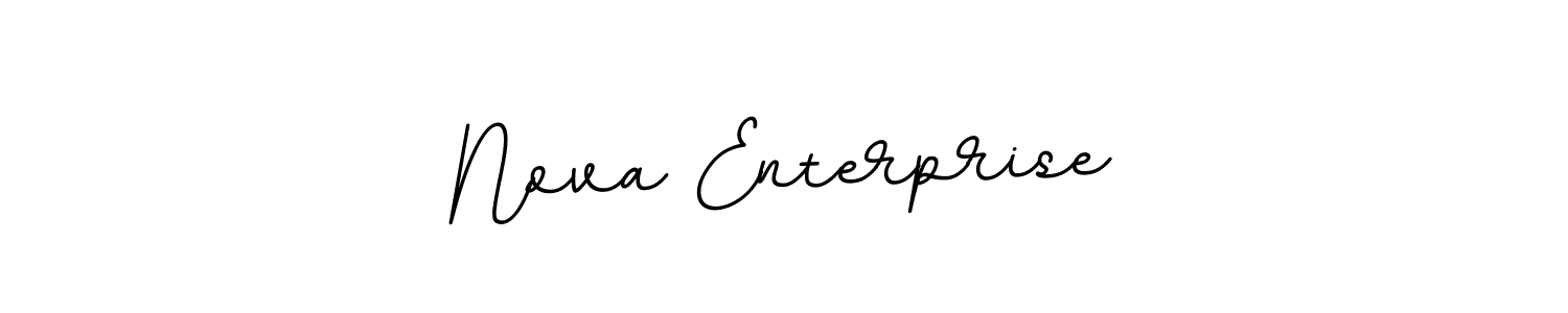 Nova Enterprise stylish signature style. Best Handwritten Sign (BallpointsItalic-DORy9) for my name. Handwritten Signature Collection Ideas for my name Nova Enterprise. Nova Enterprise signature style 11 images and pictures png