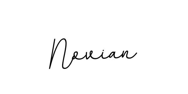 How to make Novian name signature. Use BallpointsItalic-DORy9 style for creating short signs online. This is the latest handwritten sign. Novian signature style 11 images and pictures png