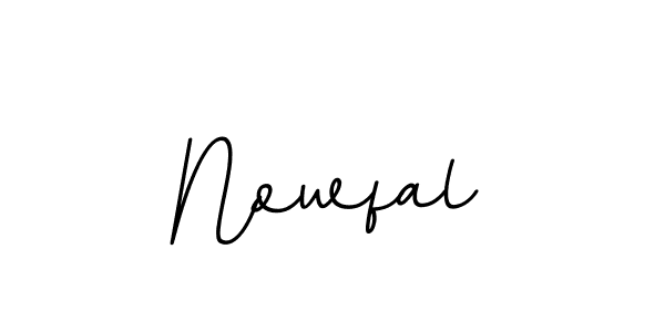 Design your own signature with our free online signature maker. With this signature software, you can create a handwritten (BallpointsItalic-DORy9) signature for name Nowfal. Nowfal signature style 11 images and pictures png