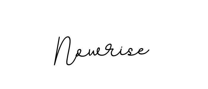 Create a beautiful signature design for name Nowrise. With this signature (BallpointsItalic-DORy9) fonts, you can make a handwritten signature for free. Nowrise signature style 11 images and pictures png
