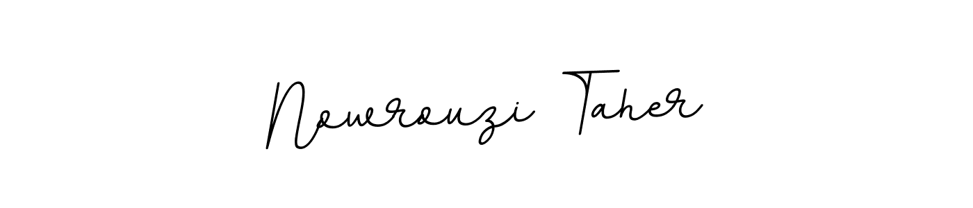 if you are searching for the best signature style for your name Nowrouzi Taher. so please give up your signature search. here we have designed multiple signature styles  using BallpointsItalic-DORy9. Nowrouzi Taher signature style 11 images and pictures png