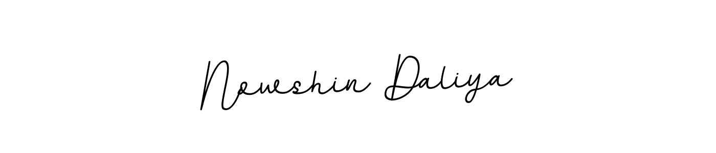 Design your own signature with our free online signature maker. With this signature software, you can create a handwritten (BallpointsItalic-DORy9) signature for name Nowshin Daliya. Nowshin Daliya signature style 11 images and pictures png