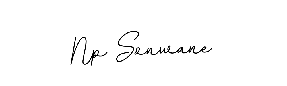 Make a beautiful signature design for name Np Sonwane. With this signature (BallpointsItalic-DORy9) style, you can create a handwritten signature for free. Np Sonwane signature style 11 images and pictures png