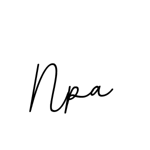 Make a beautiful signature design for name Npa. With this signature (BallpointsItalic-DORy9) style, you can create a handwritten signature for free. Npa signature style 11 images and pictures png