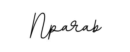 The BallpointsItalic-DORy9 handwriting style adds charm and authenticity to name Nparab. A wonderful choice for personal thank-you notes. Nparab signature style 11 images and pictures png