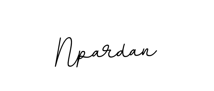Use a signature maker to create a handwritten signature online. With this signature software, you can design (BallpointsItalic-DORy9) your own signature for name Npardan. Npardan signature style 11 images and pictures png