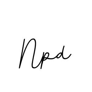 Use a signature maker to create a handwritten signature online. With this signature software, you can design (BallpointsItalic-DORy9) your own signature for name Npd. Npd signature style 11 images and pictures png
