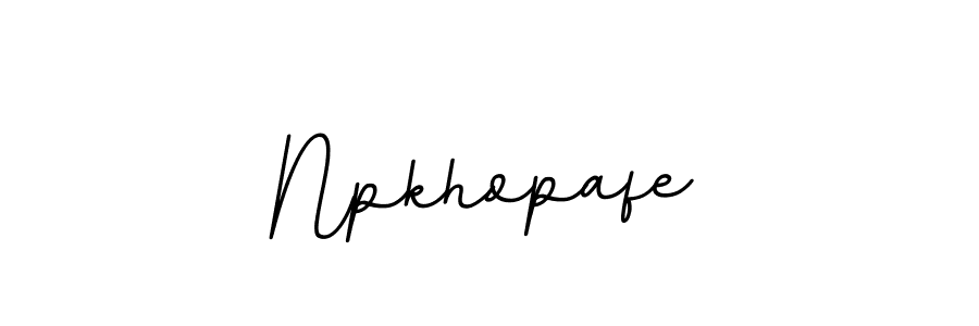 Design your own signature with our free online signature maker. With this signature software, you can create a handwritten (BallpointsItalic-DORy9) signature for name Npkhopafe. Npkhopafe signature style 11 images and pictures png