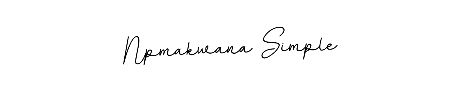 Make a beautiful signature design for name Npmakwana Simple. With this signature (BallpointsItalic-DORy9) style, you can create a handwritten signature for free. Npmakwana Simple signature style 11 images and pictures png