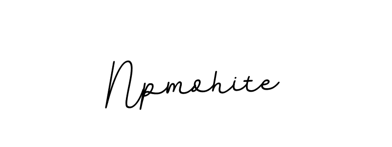 Npmohite stylish signature style. Best Handwritten Sign (BallpointsItalic-DORy9) for my name. Handwritten Signature Collection Ideas for my name Npmohite. Npmohite signature style 11 images and pictures png