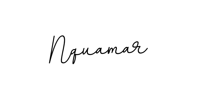 Use a signature maker to create a handwritten signature online. With this signature software, you can design (BallpointsItalic-DORy9) your own signature for name Nquamar. Nquamar signature style 11 images and pictures png