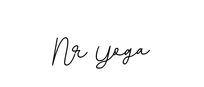 Make a beautiful signature design for name Nr Yoga. With this signature (BallpointsItalic-DORy9) style, you can create a handwritten signature for free. Nr Yoga signature style 11 images and pictures png