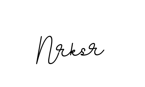 Create a beautiful signature design for name Nrksr. With this signature (BallpointsItalic-DORy9) fonts, you can make a handwritten signature for free. Nrksr signature style 11 images and pictures png