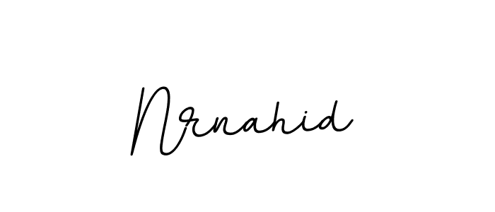 The best way (BallpointsItalic-DORy9) to make a short signature is to pick only two or three words in your name. The name Nrnahid include a total of six letters. For converting this name. Nrnahid signature style 11 images and pictures png