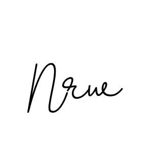 Design your own signature with our free online signature maker. With this signature software, you can create a handwritten (BallpointsItalic-DORy9) signature for name Nrw. Nrw signature style 11 images and pictures png