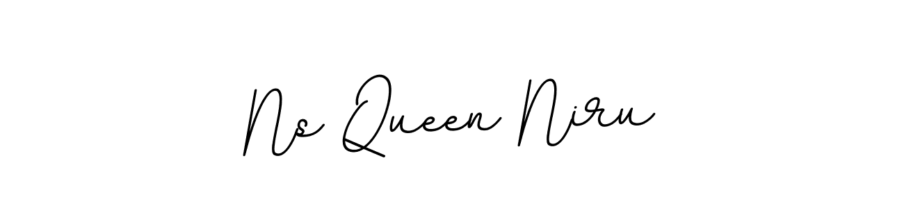 The best way (BallpointsItalic-DORy9) to make a short signature is to pick only two or three words in your name. The name Ns Queen Niru include a total of six letters. For converting this name. Ns Queen Niru signature style 11 images and pictures png